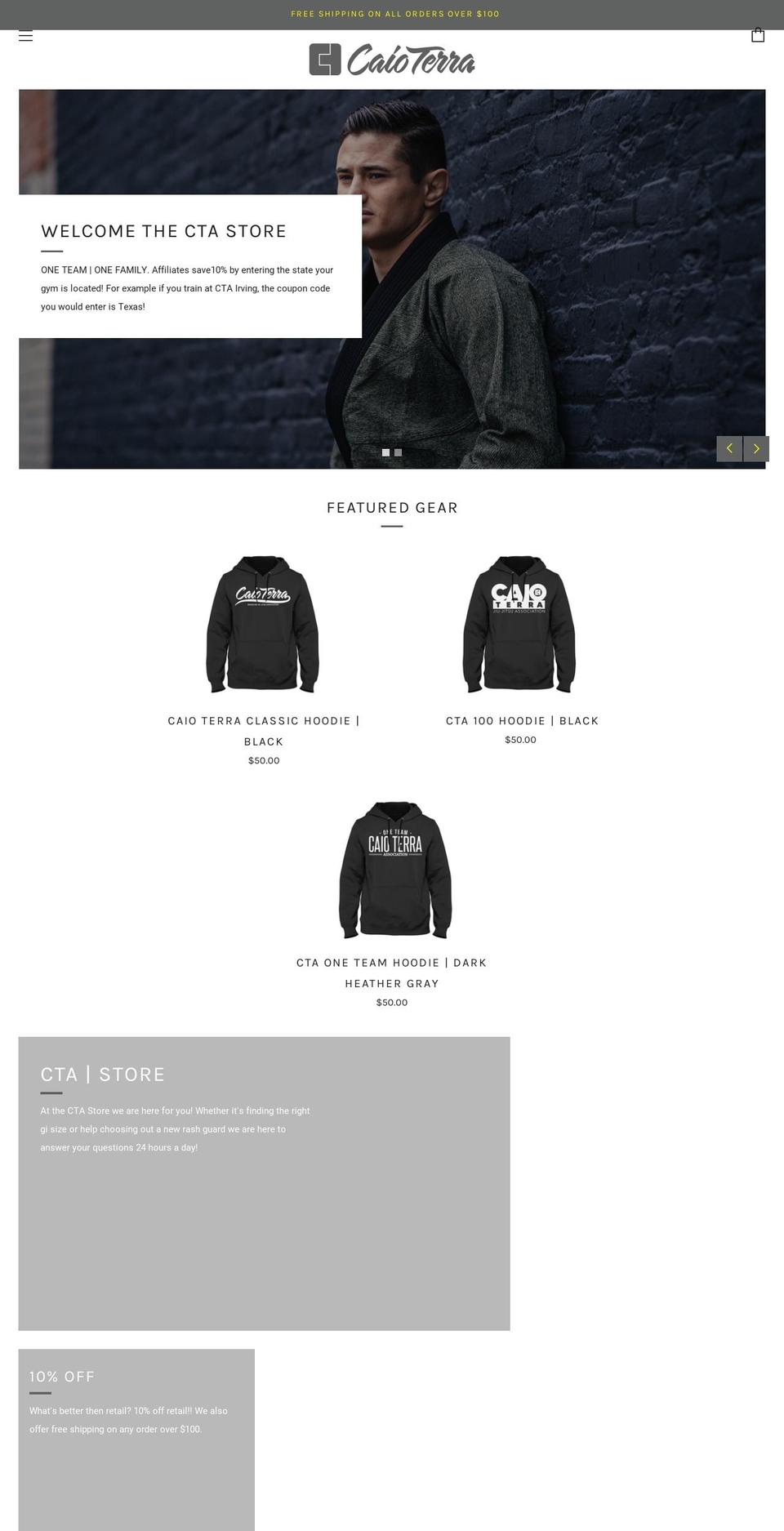 ctastore.com shopify website screenshot