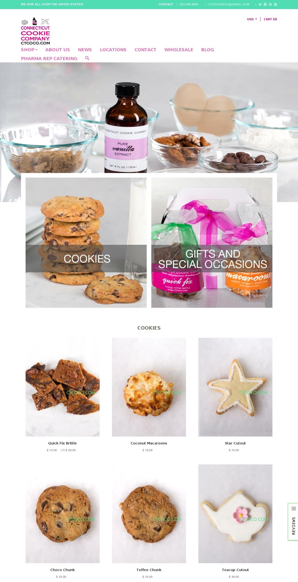 ctcupcakeco.com shopify website screenshot