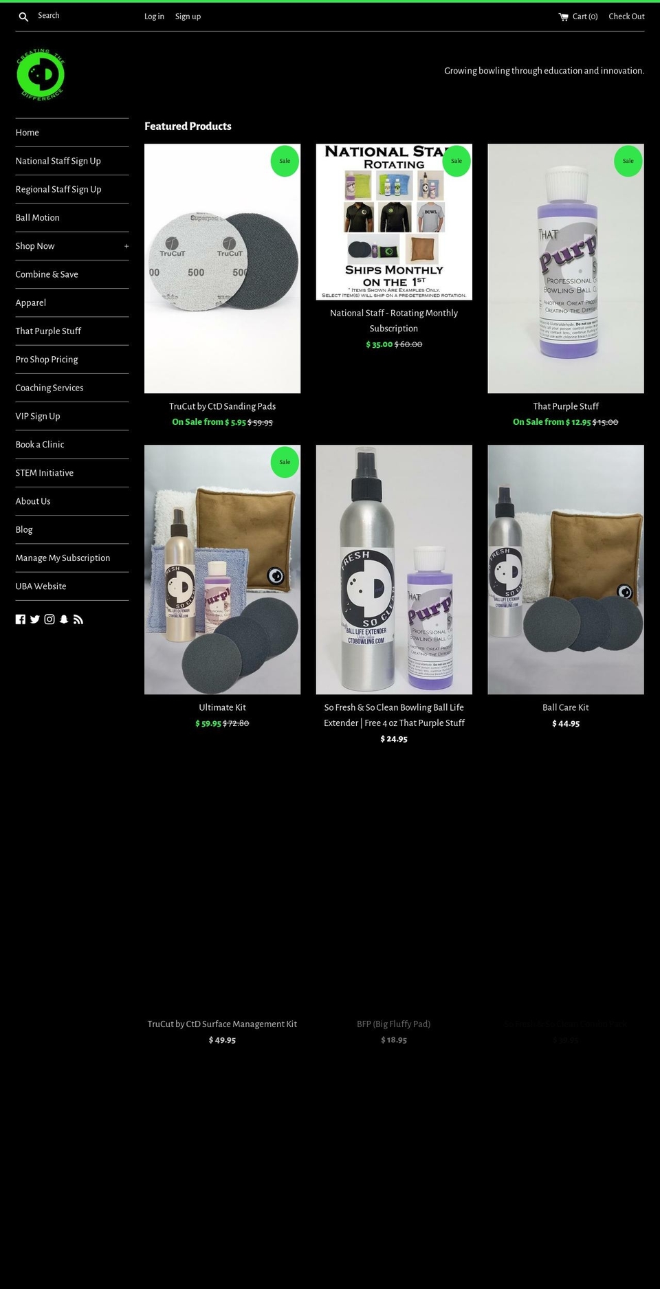 ctdproshop.com — Shopify storefront screenshot
