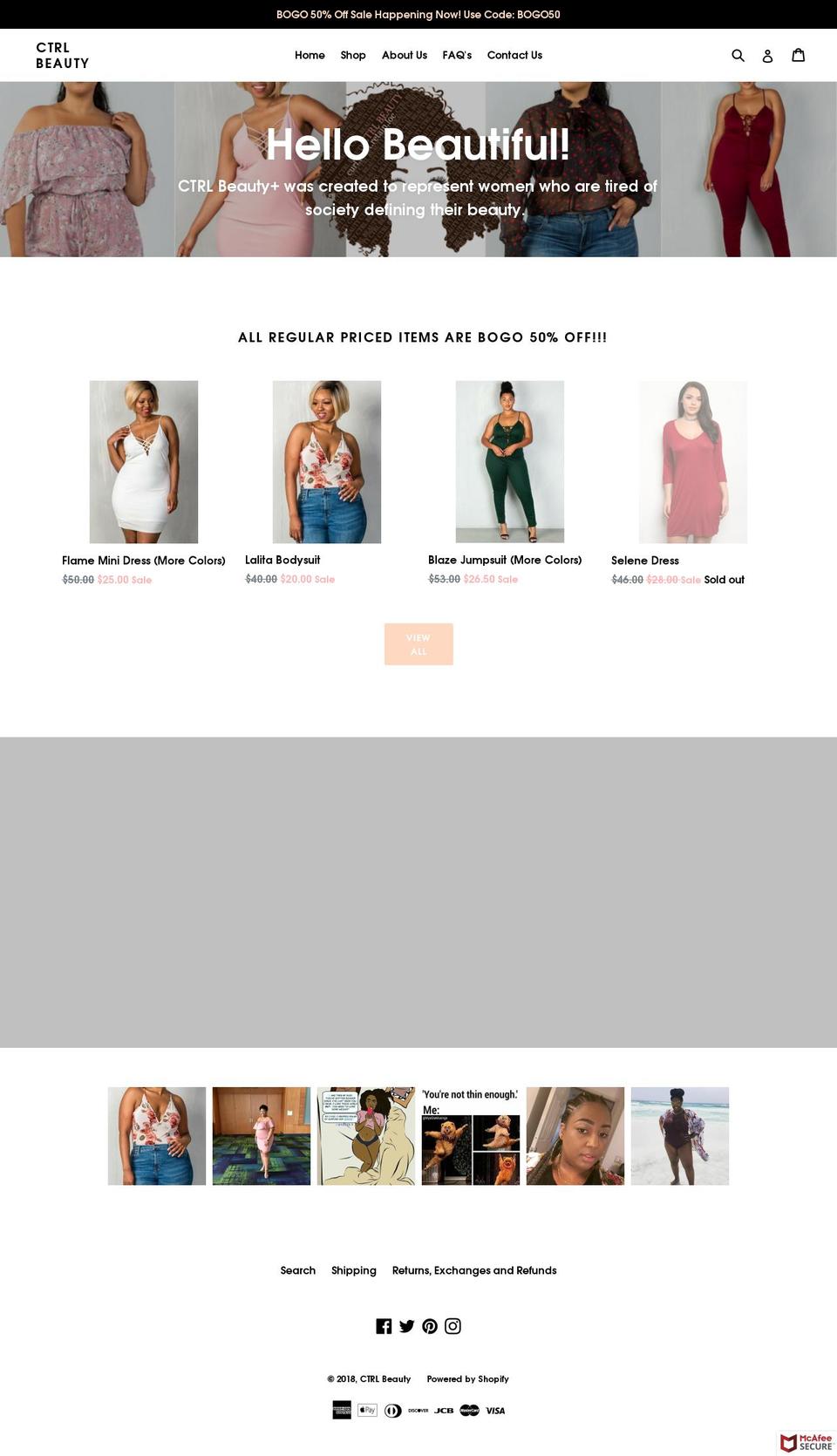 ctrlbeauty.com — Shopify storefront screenshot