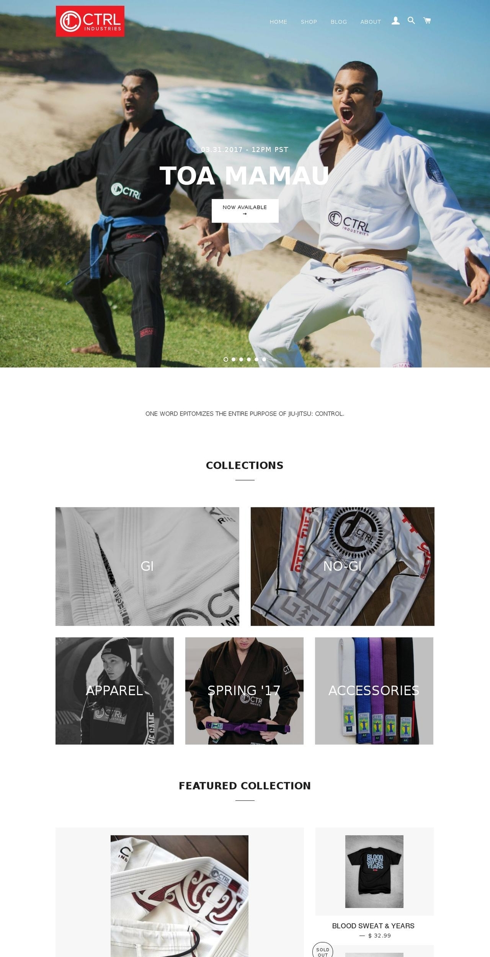 ctrlindustries.com shopify website screenshot