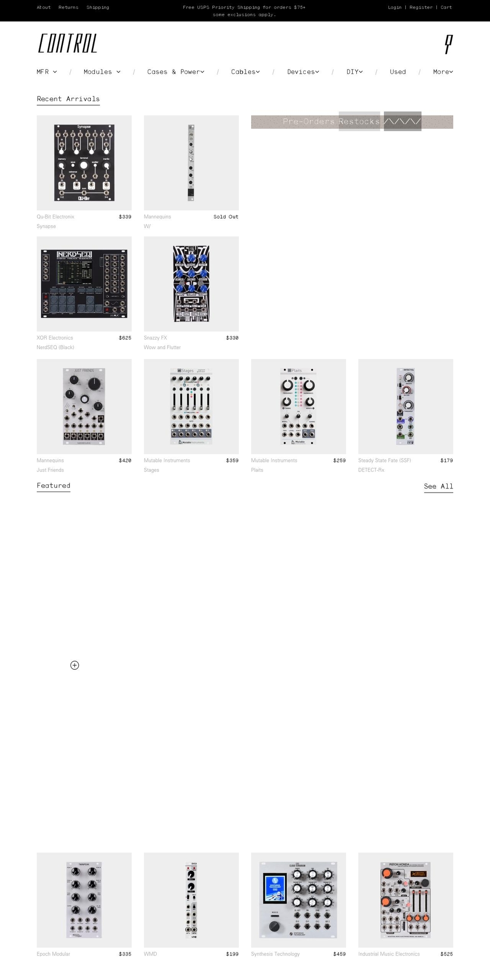 ctrlmod.com — Shopify storefront screenshot