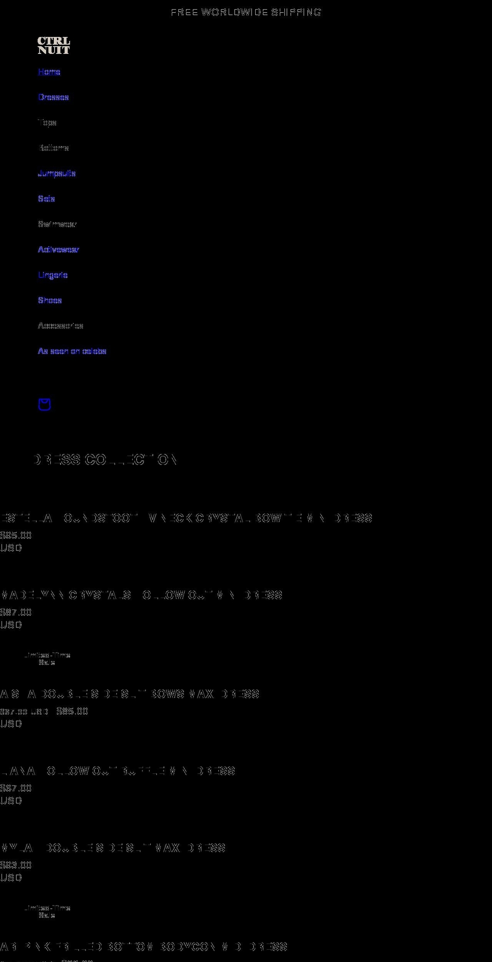 ctrlnuit.com shopify website screenshot