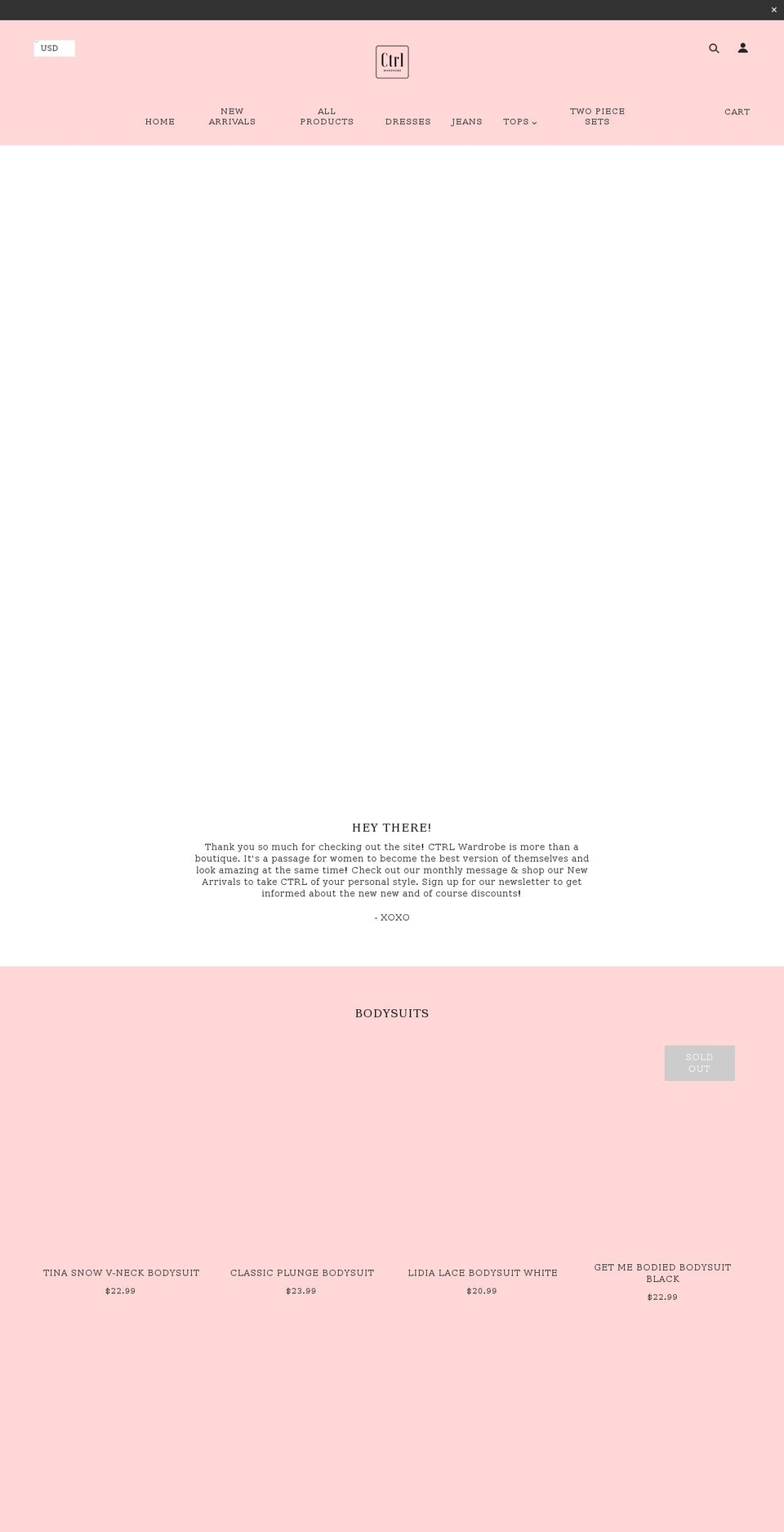 ctrlwardrobe.com shopify website screenshot