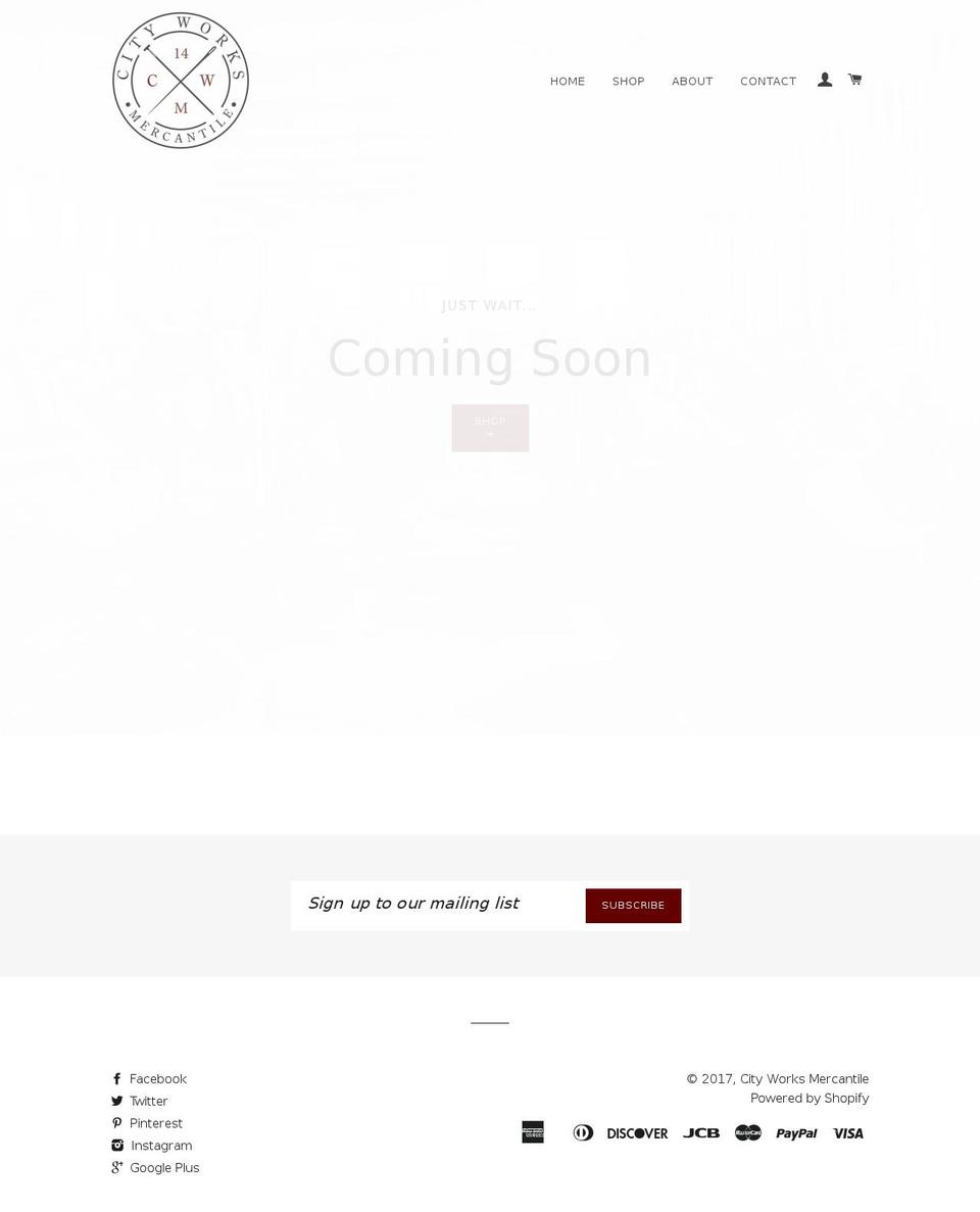 ctywrksmerc.com shopify website screenshot