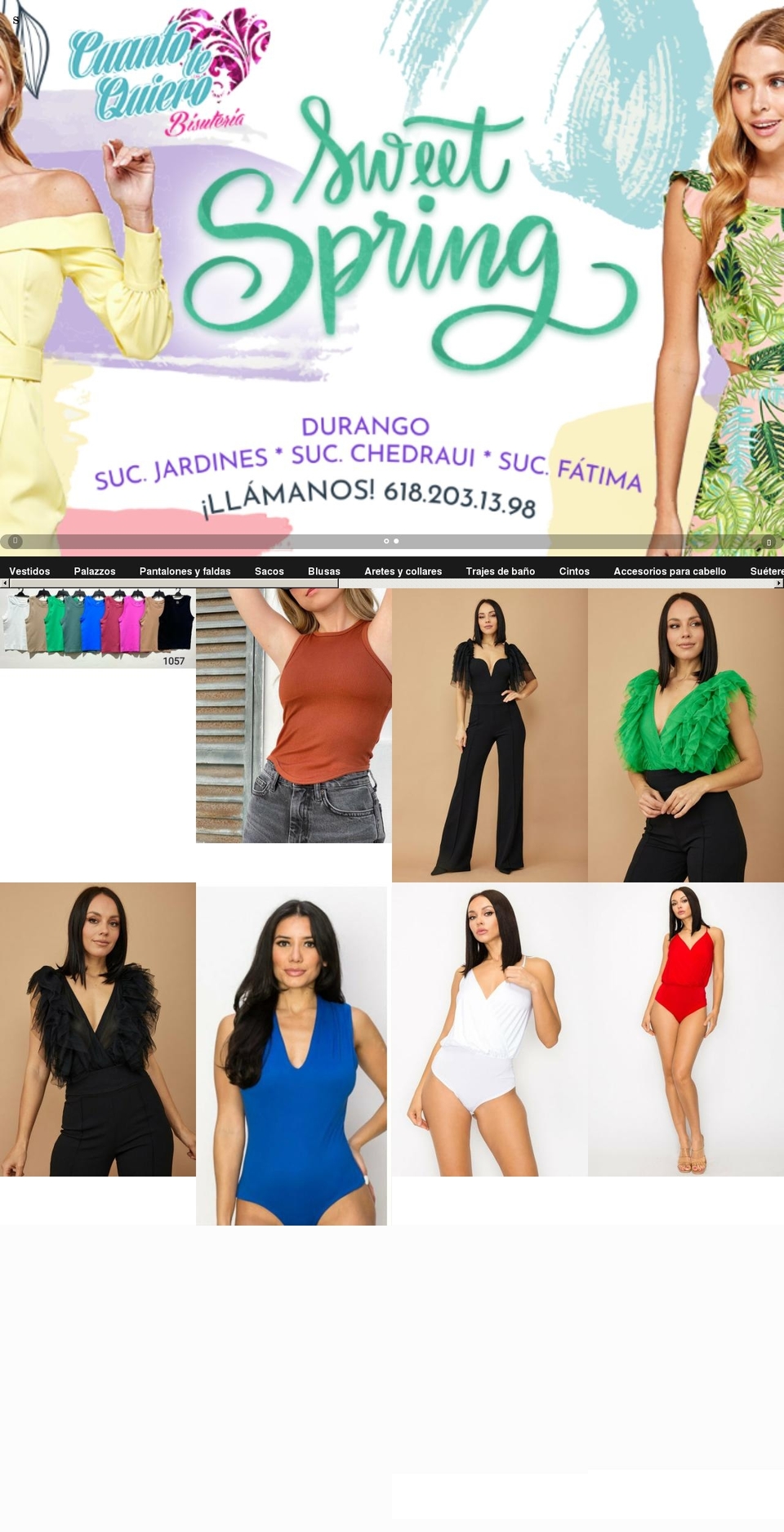 cuantotequiero.com shopify website screenshot