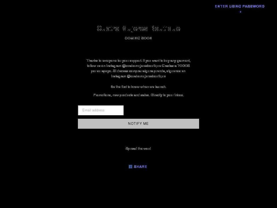 cuatromujeresboutique.com shopify website screenshot