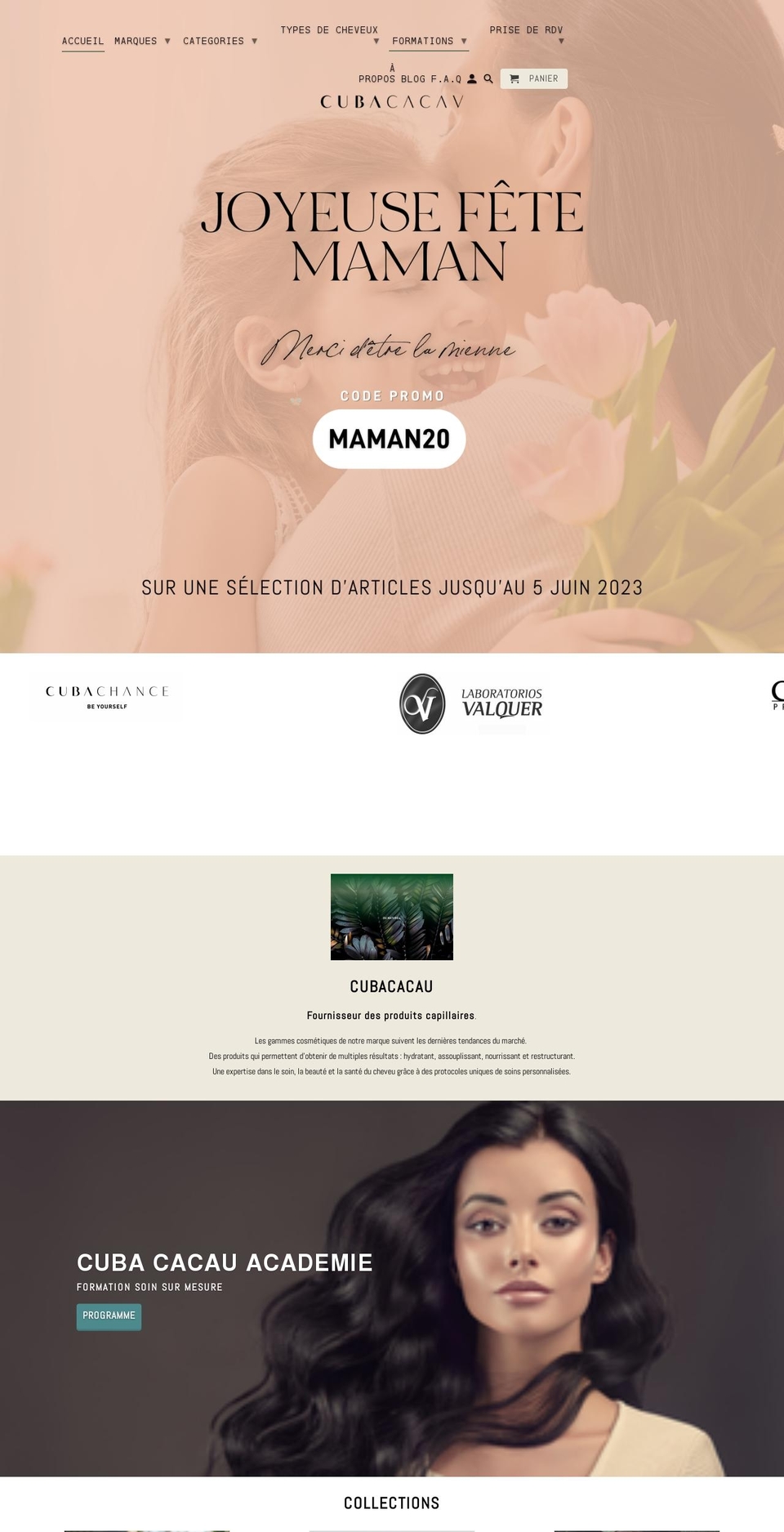 cubacacau.com — Shopify storefront screenshot