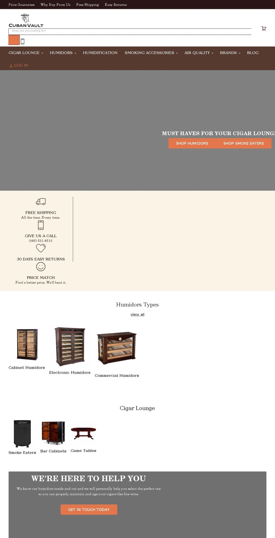 cubanvault.com shopify website screenshot