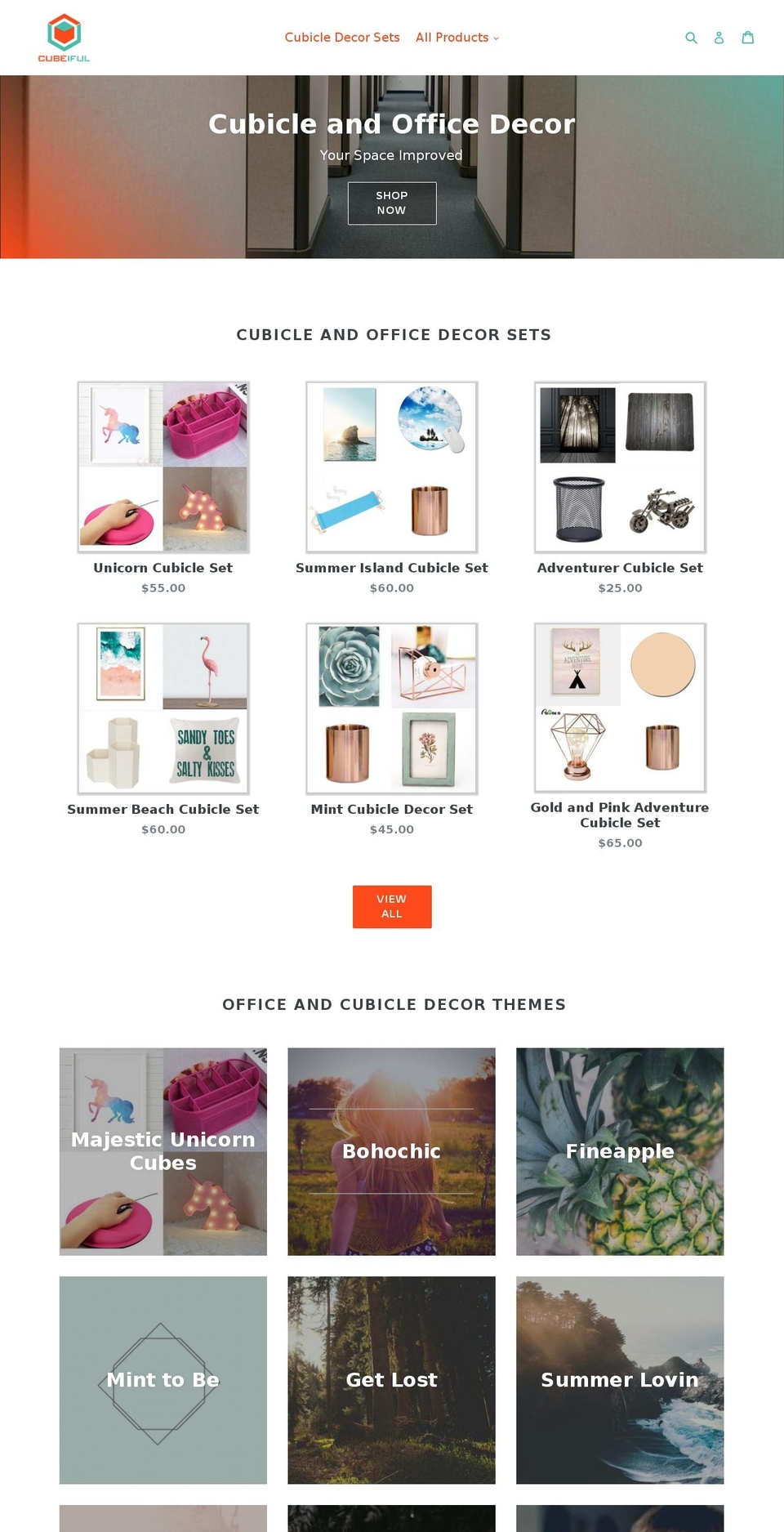 cubeiful.com — Shopify storefront screenshot