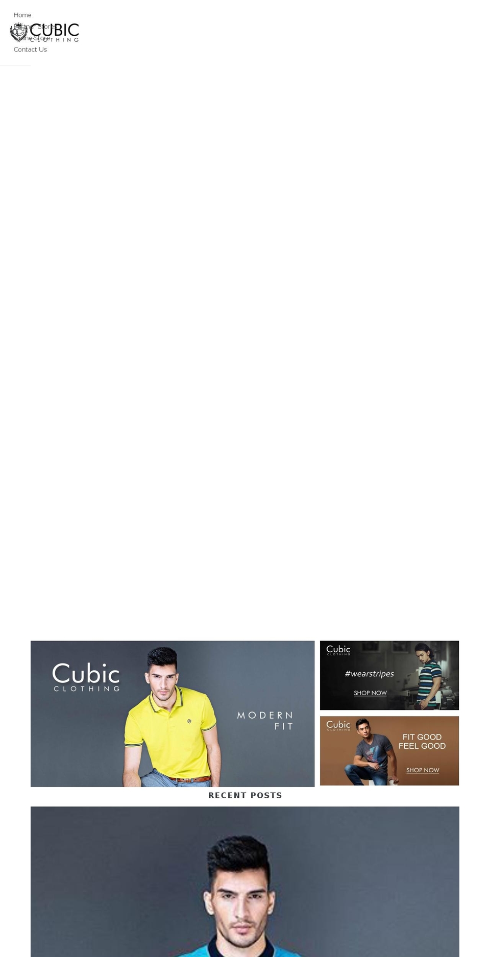 cubicclothing.com — Shopify storefront screenshot
