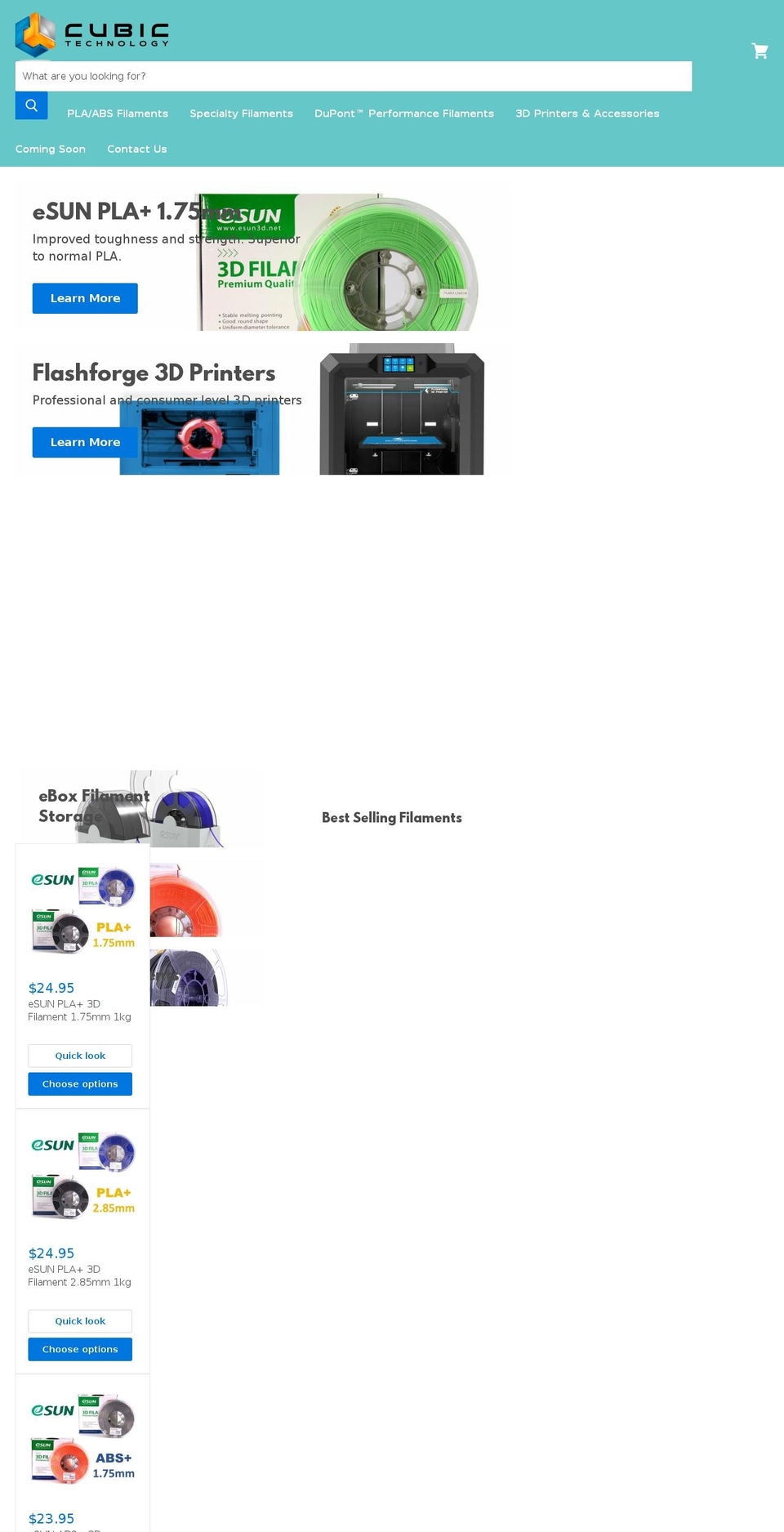 cubictech.com.au shopify website screenshot