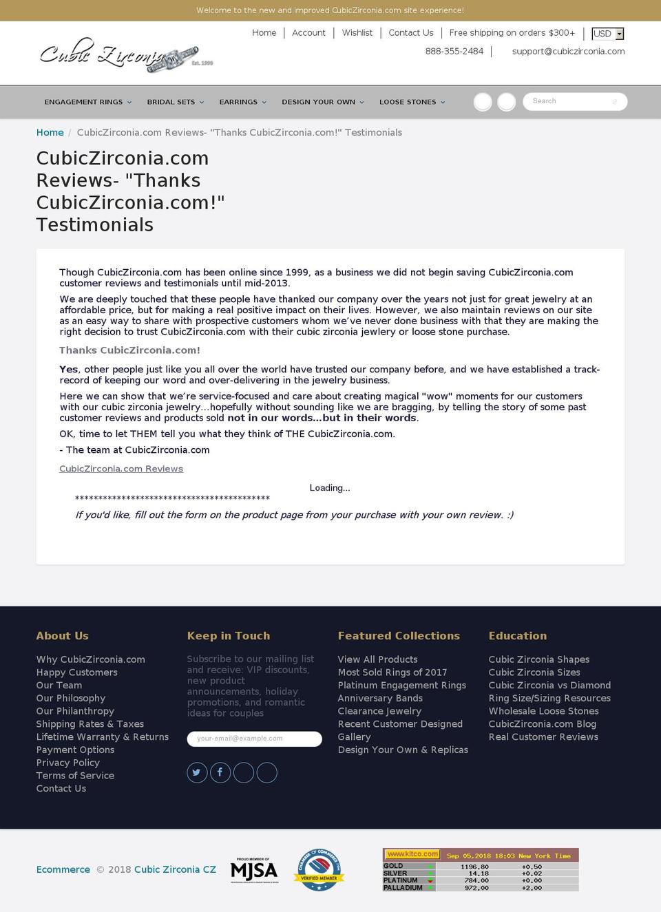 cubiczirconia.reviews shopify website screenshot