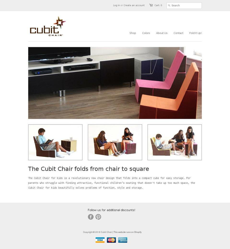 cubitchair.com shopify website screenshot