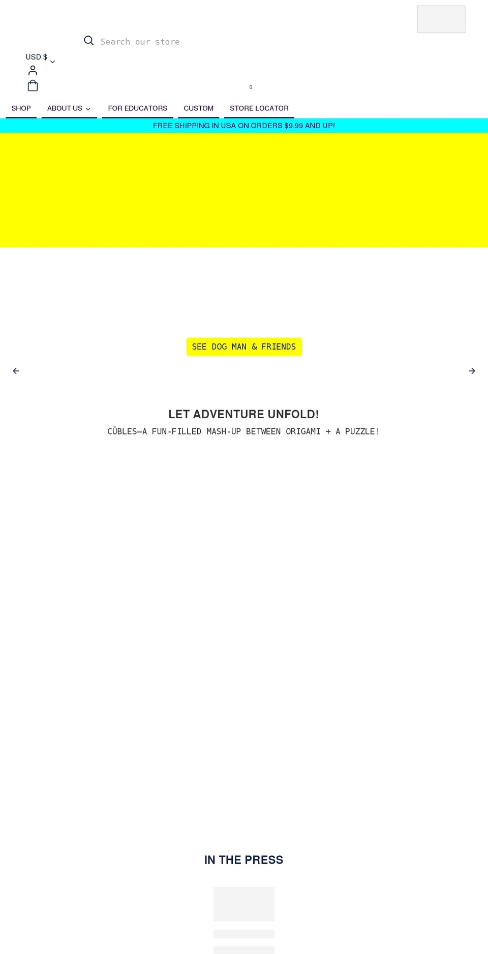 cubles.com shopify website screenshot