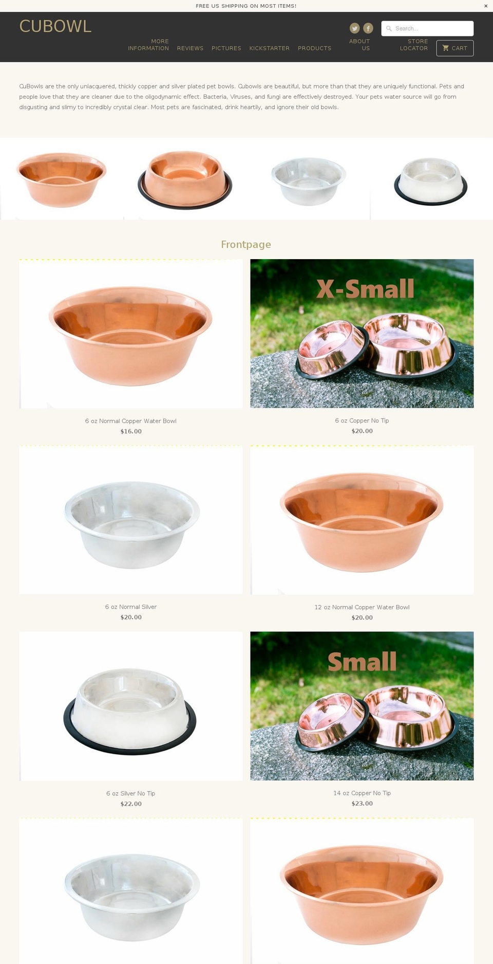 cubowl.com shopify website screenshot
