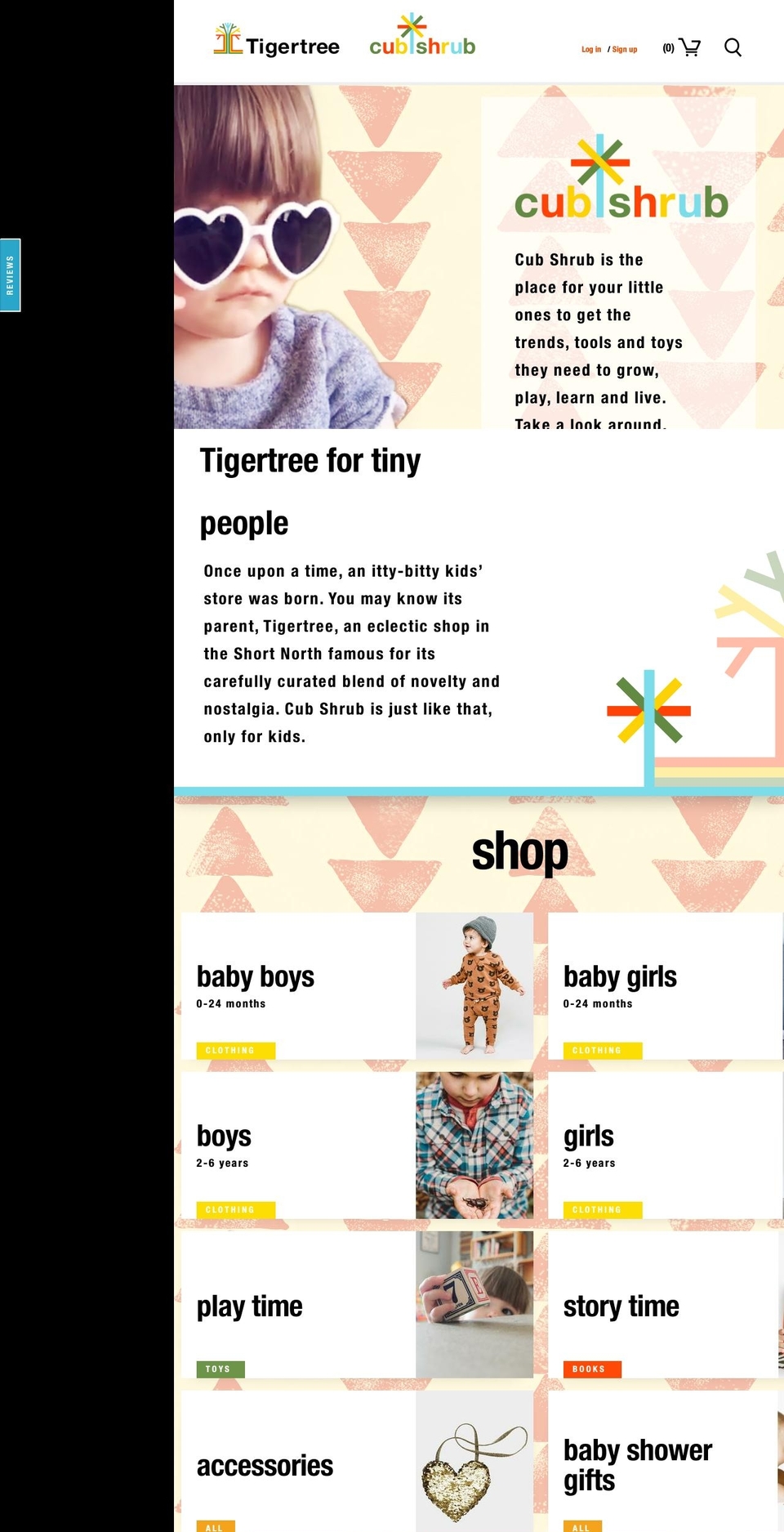 cubshrub.com shopify website screenshot