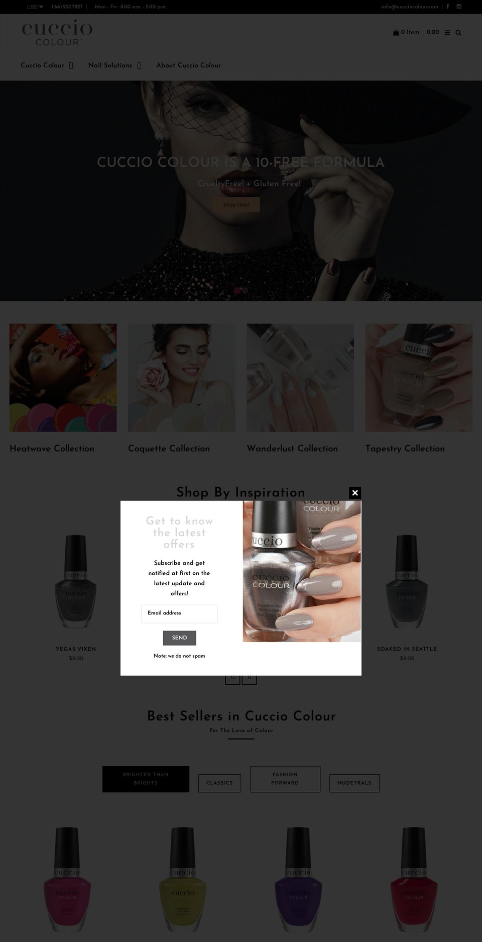 cucciocolor.com shopify website screenshot
