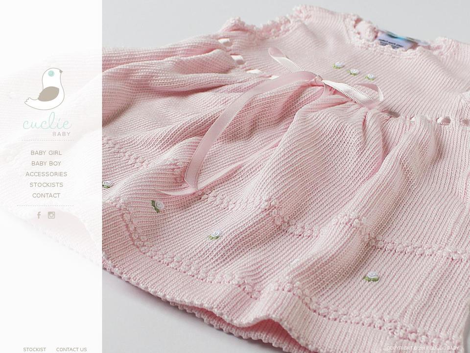 cucliebaby.com shopify website screenshot