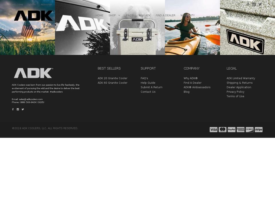 cudacoolercompany.com — Shopify storefront screenshot