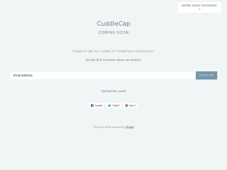 cuddlehat.com shopify website screenshot