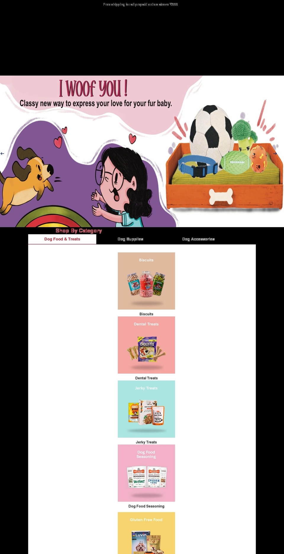 cuddlemydog.com shopify website screenshot