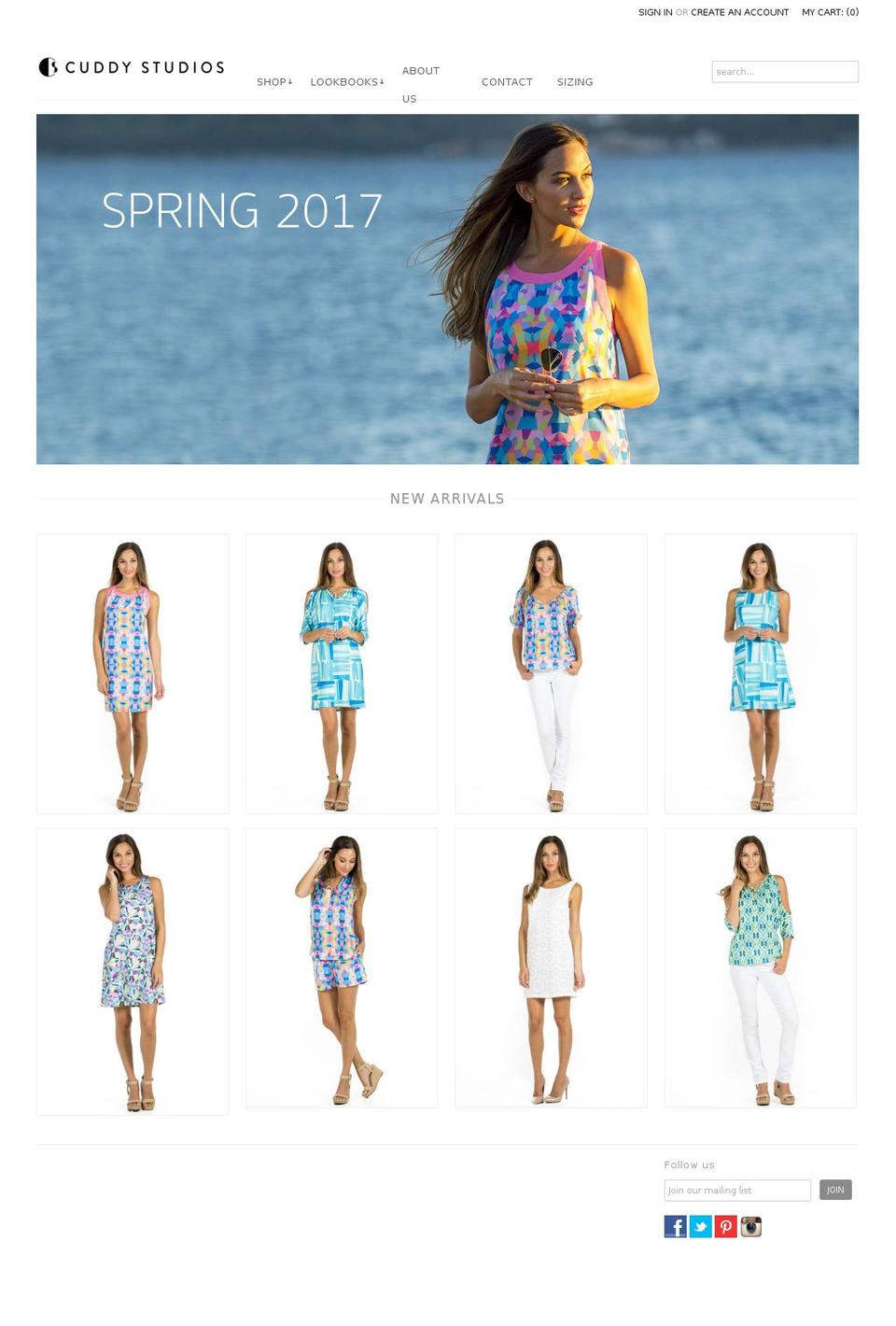 cuddystudios.com shopify website screenshot