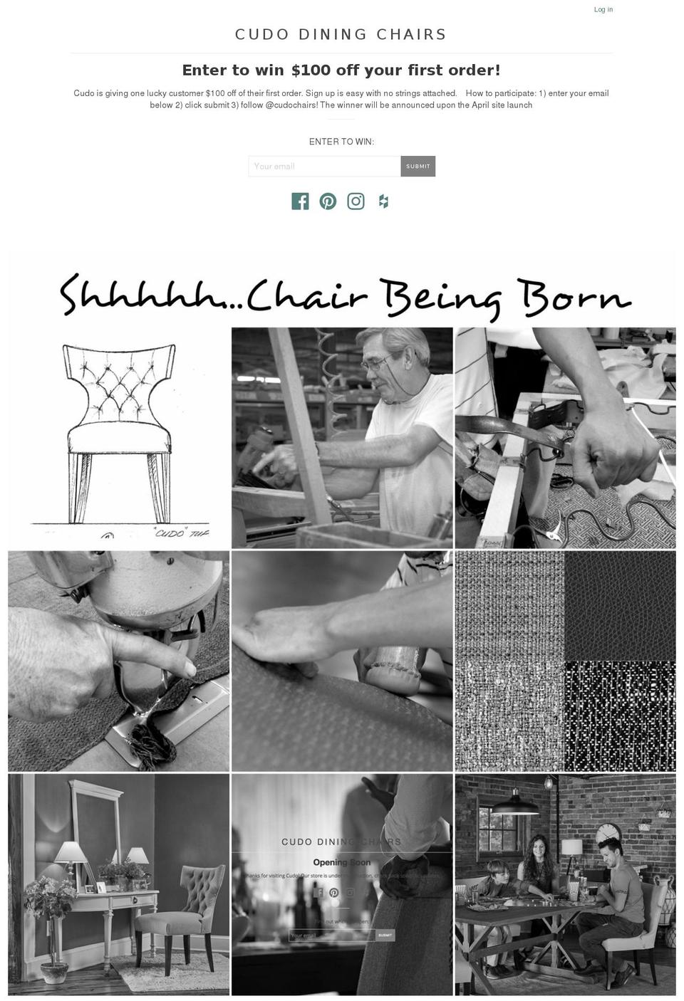cudochairs.com shopify website screenshot