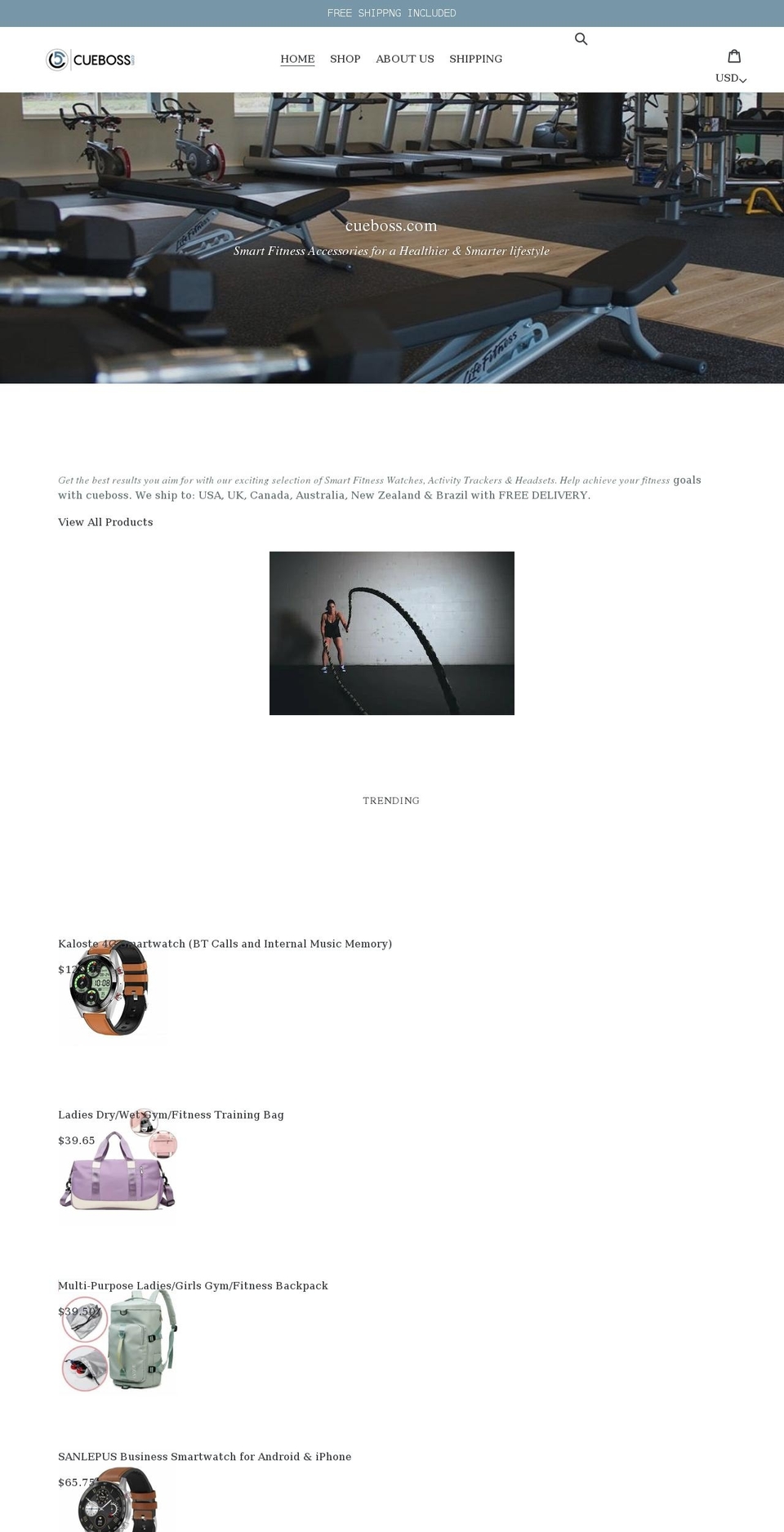 cueboss.com shopify website screenshot