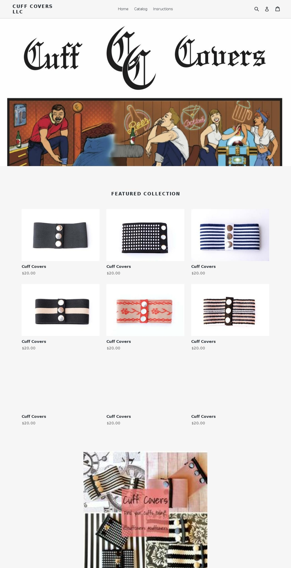 cuff-covers.com — Shopify storefront screenshot