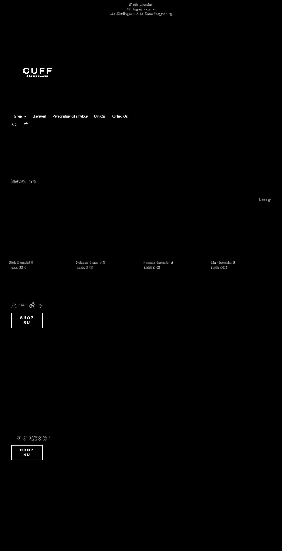 cuffcph.dk shopify website screenshot