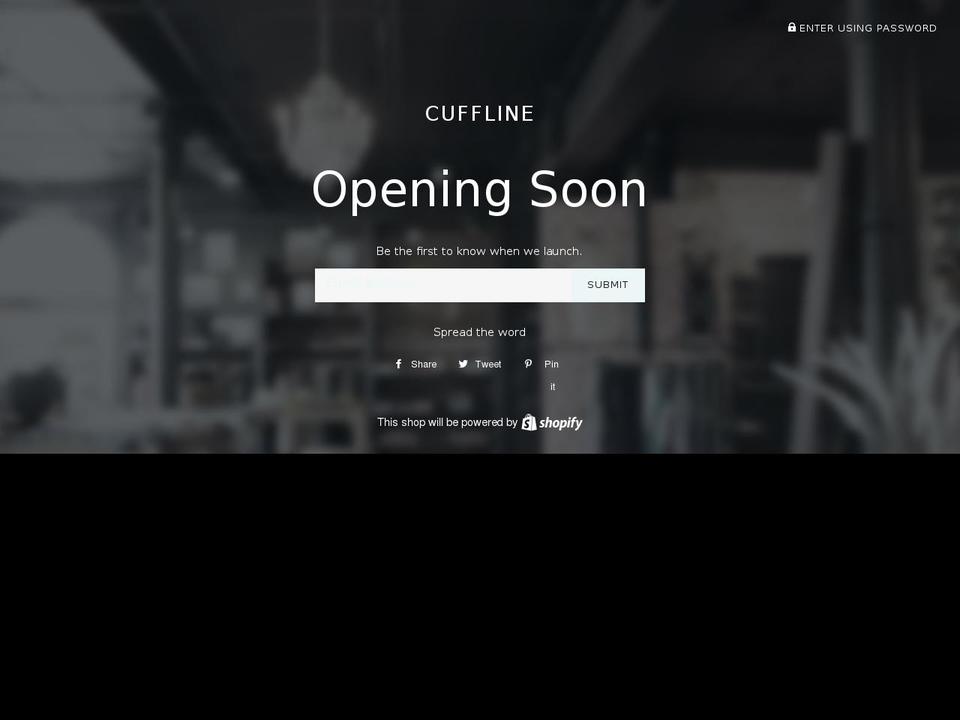 cuffline.com shopify website screenshot