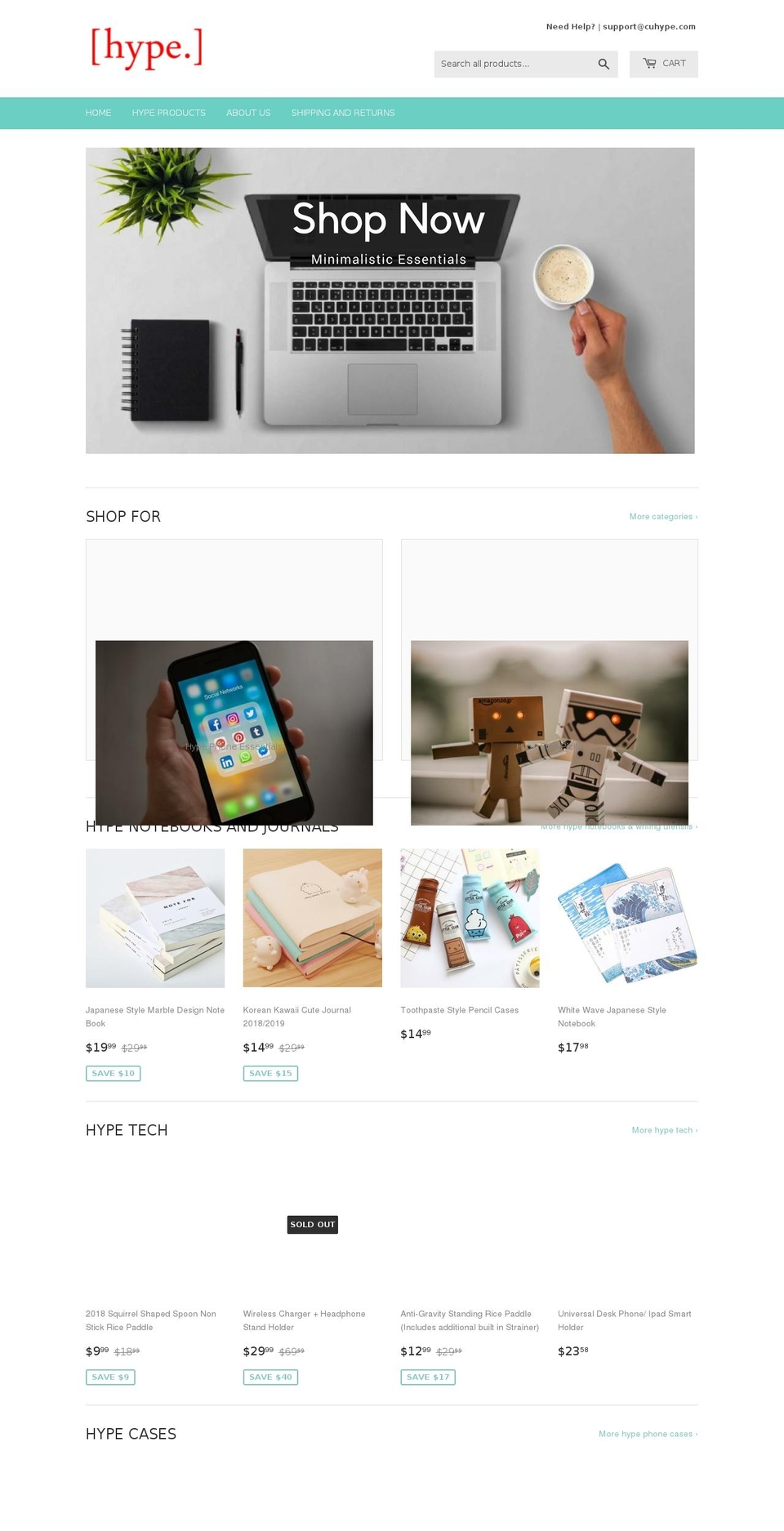 cuhype.com — Shopify storefront screenshot