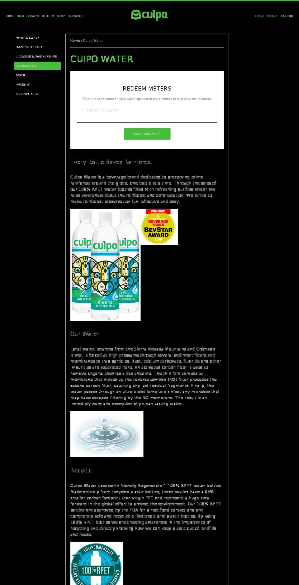 Live Cuipo Theme Shopify theme site example cuipowater.com