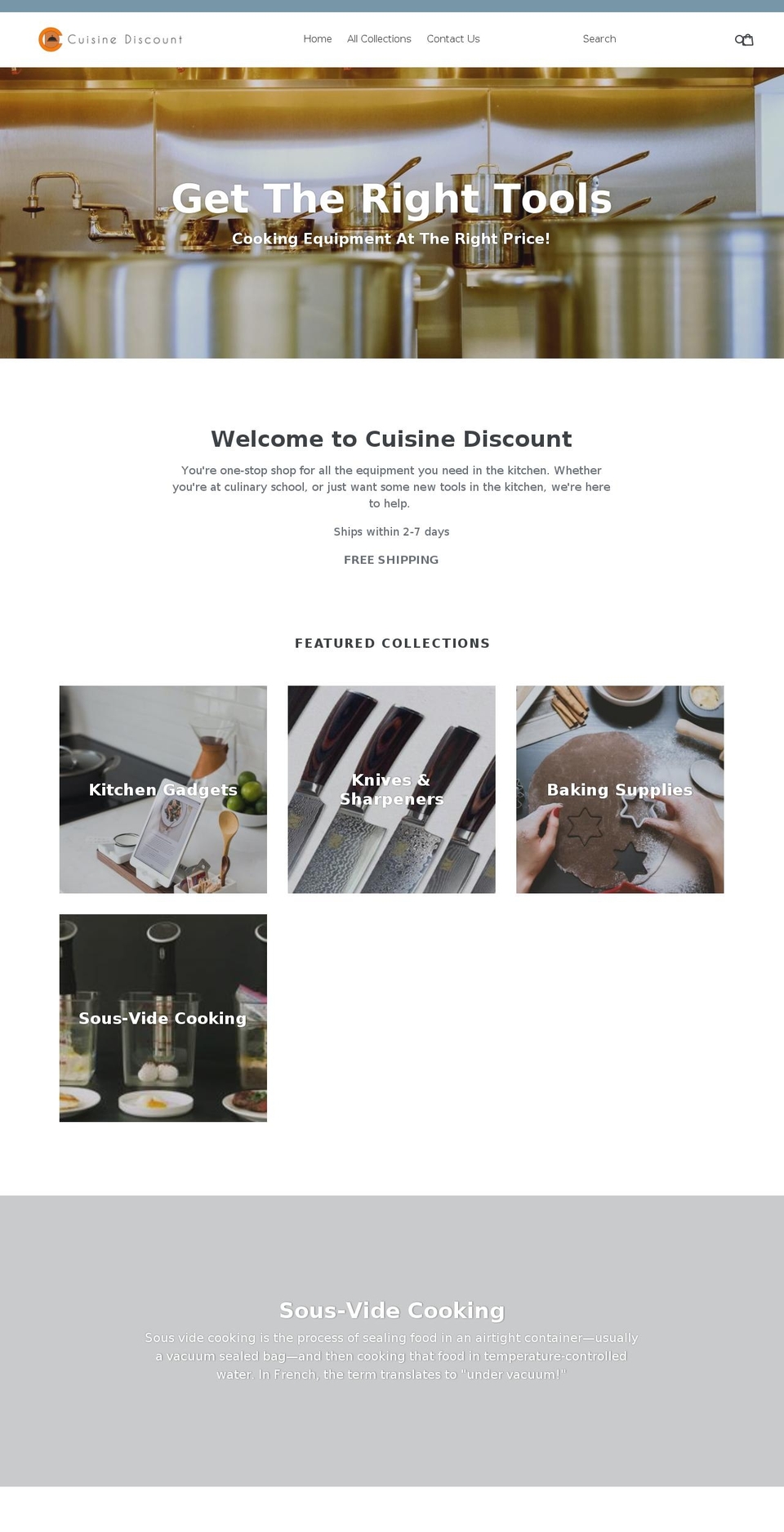 cuisine-discount.com — Shopify storefront screenshot