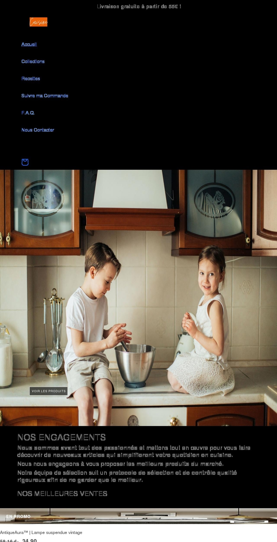 cuisinerusee.com — Shopify storefront screenshot