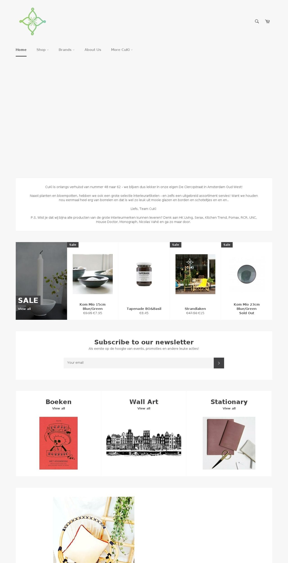 cuki-amsterdam.com — Shopify storefront screenshot