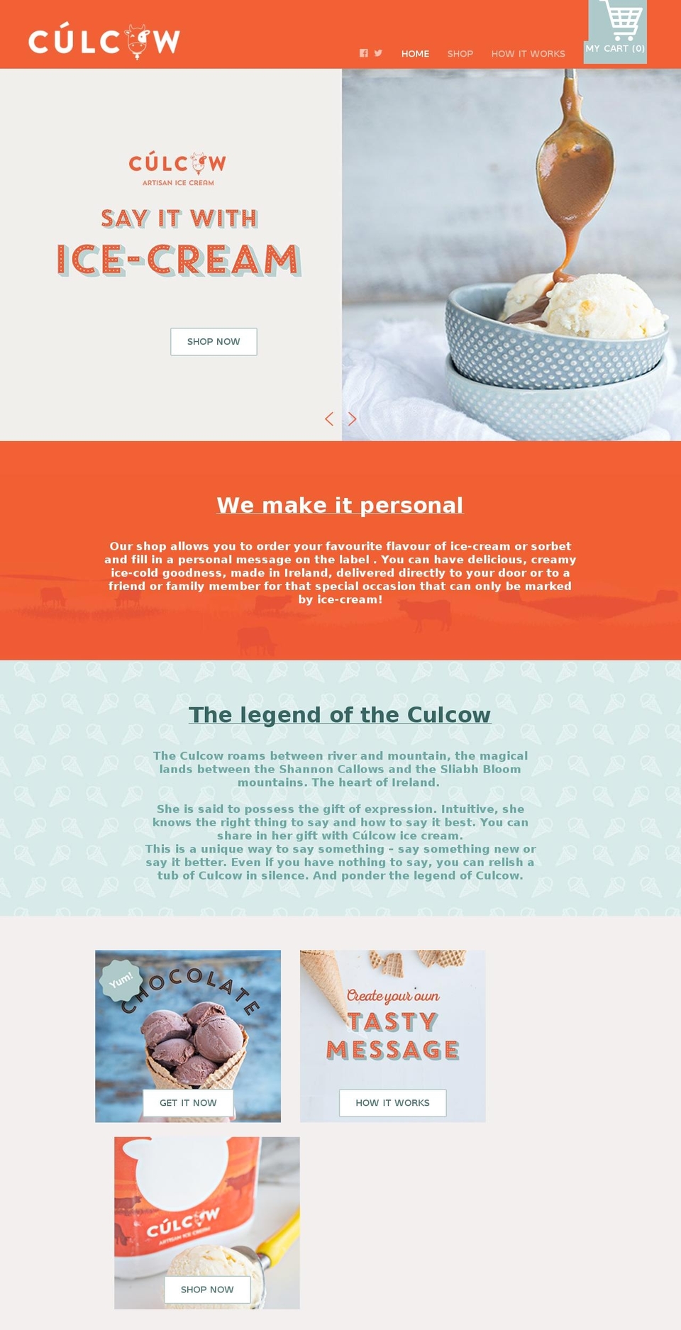 culcow.com — Shopify storefront screenshot