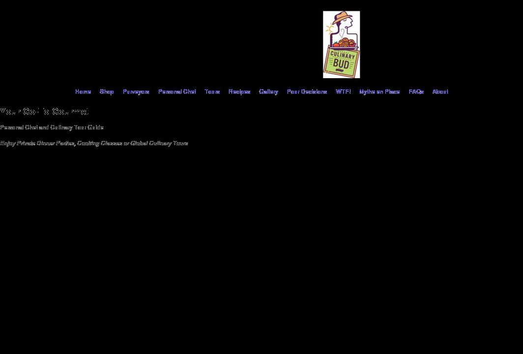 culinarybud.com shopify website screenshot