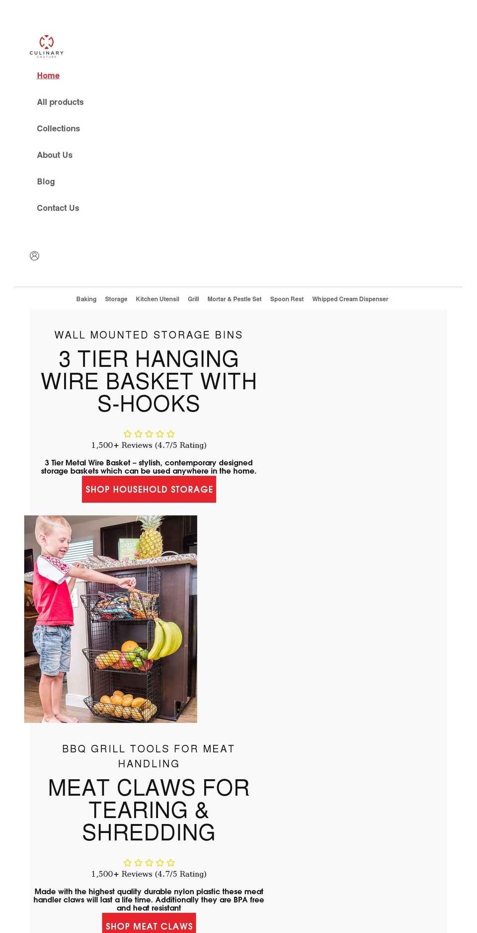 culinarycouturelife.com shopify website screenshot