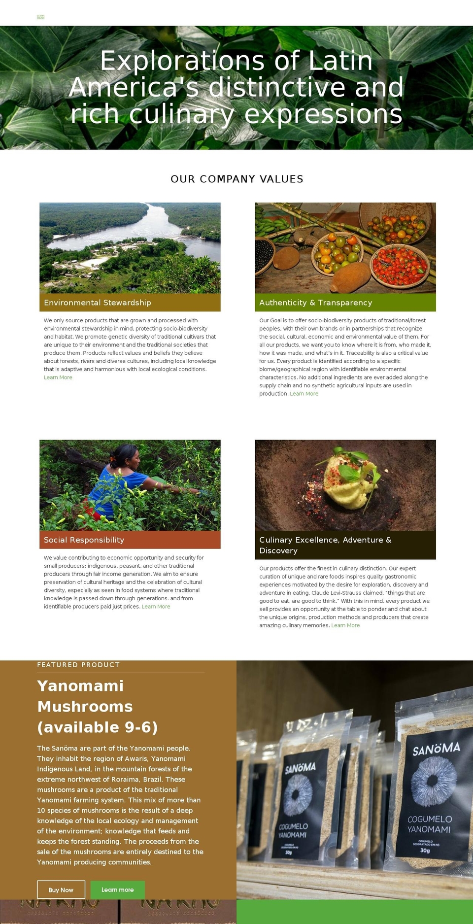 culinarycultureconnections.com shopify website screenshot