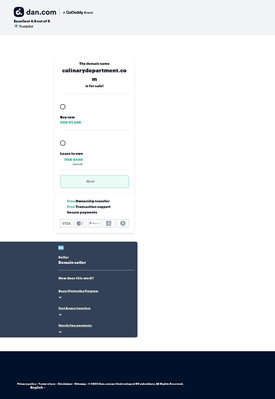 culinarydepartment.com — Shopify storefront screenshot