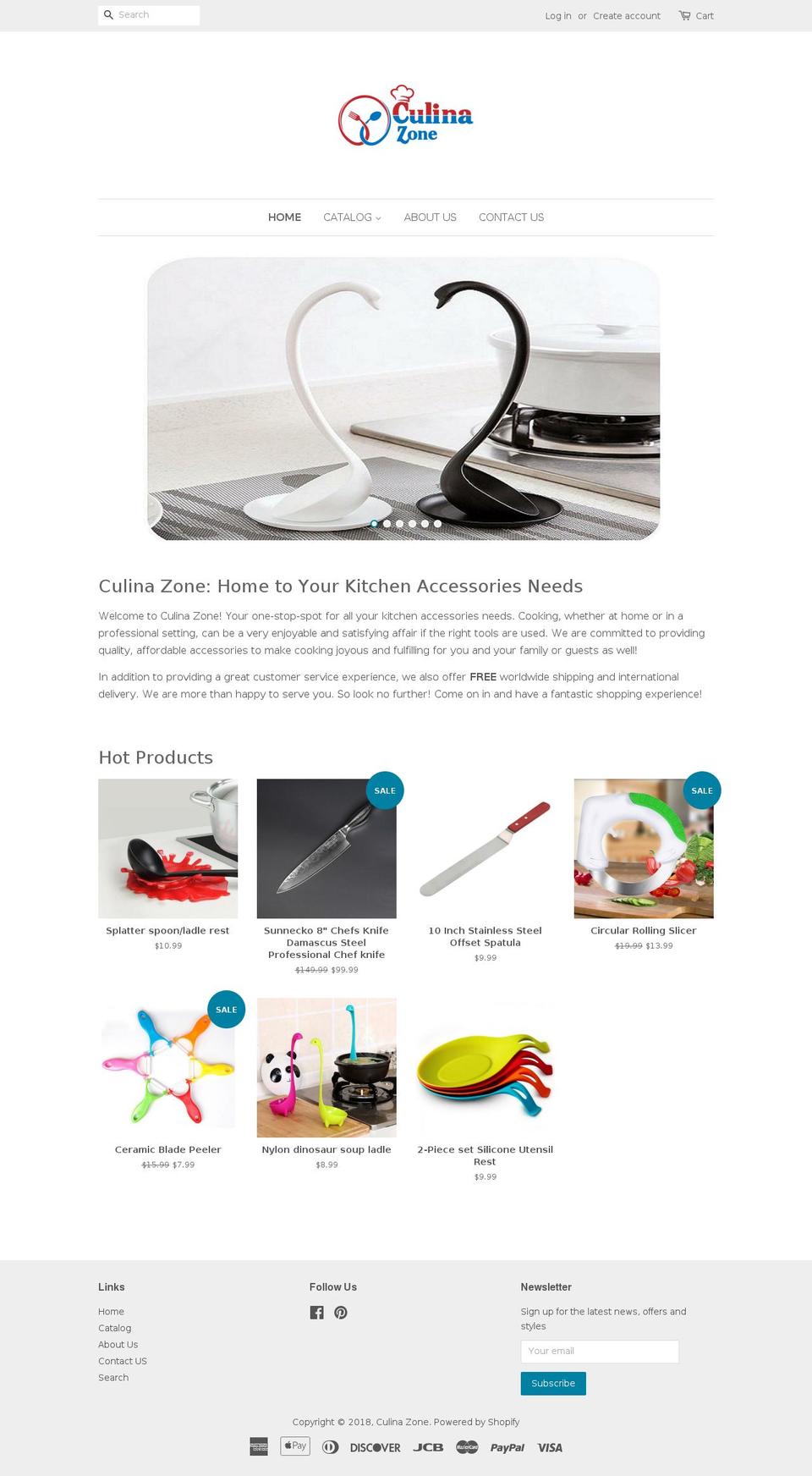 culinazone.com — Shopify storefront screenshot