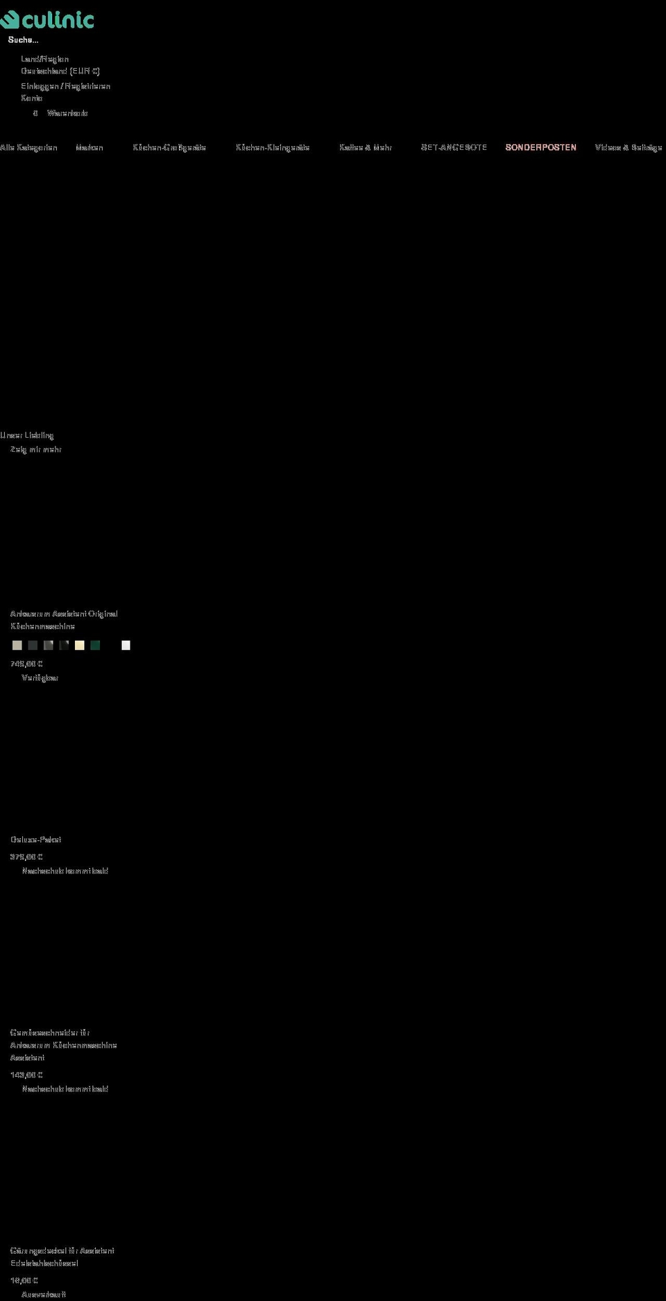 culinic.com shopify website screenshot