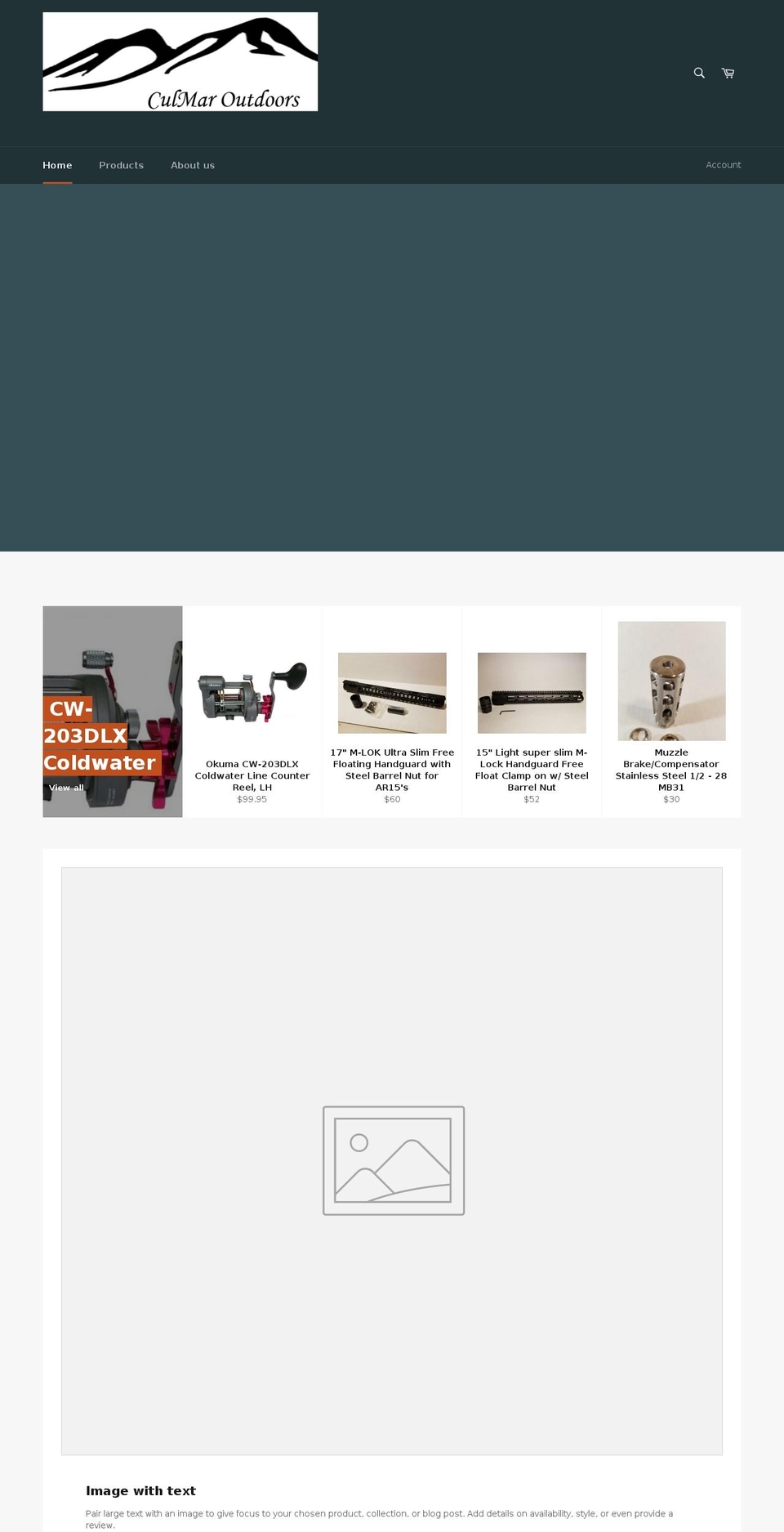 culmaroutdoors.com — Shopify storefront screenshot