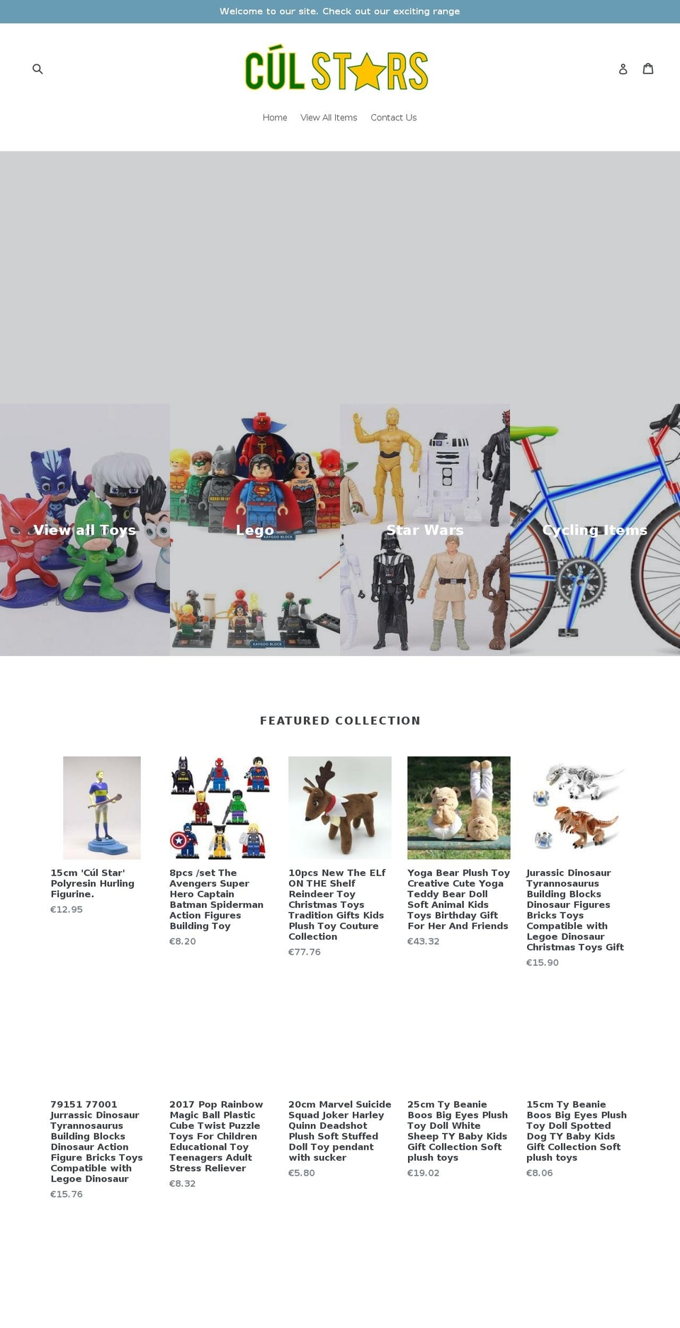 culstars.com — Shopify storefront screenshot