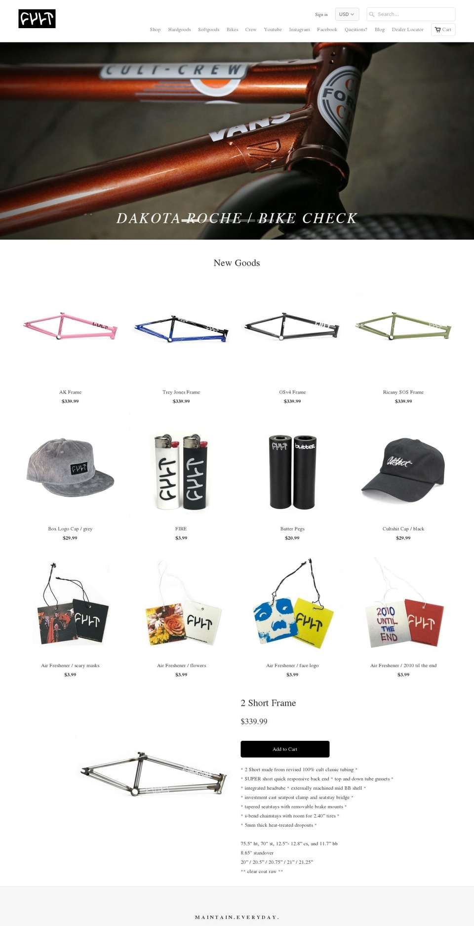 cultcrew.com shopify website screenshot