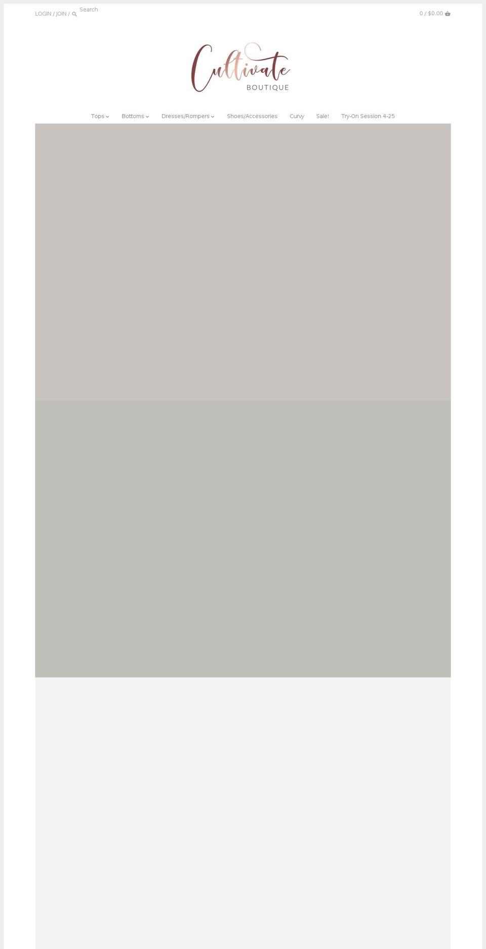 cultivateboutique.com shopify website screenshot