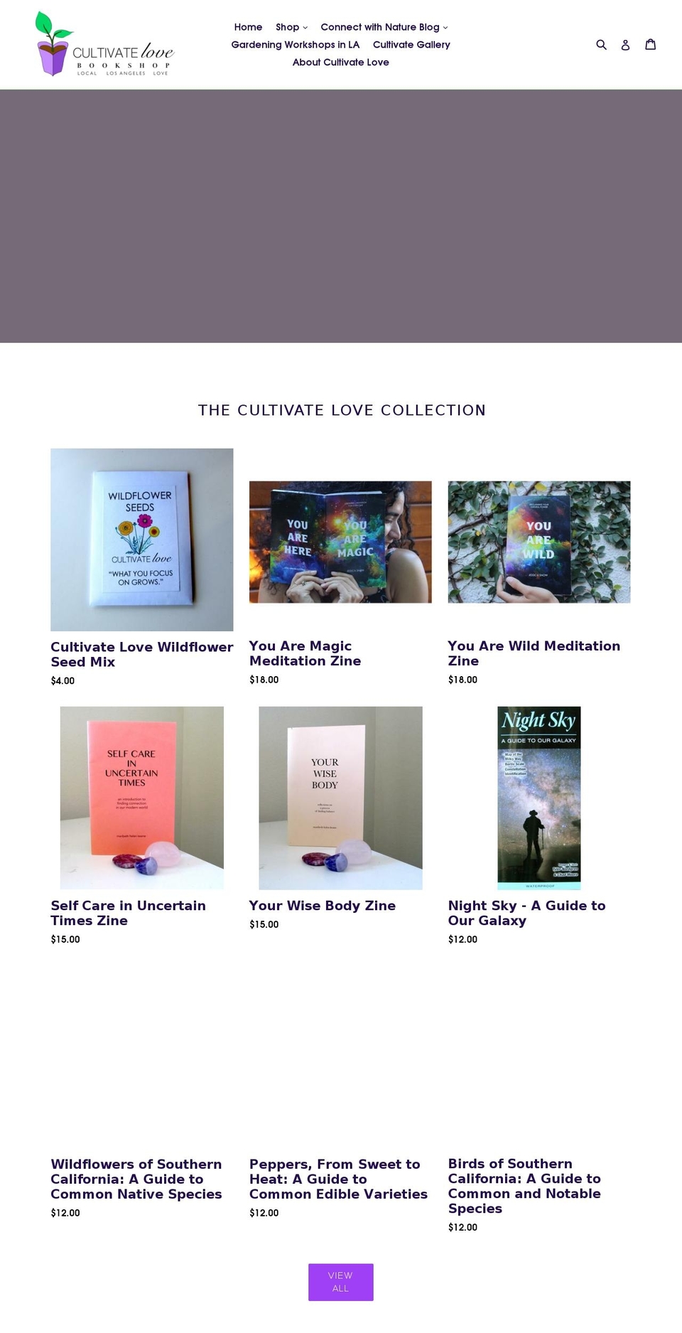 cultivatelovela.com — Shopify storefront screenshot
