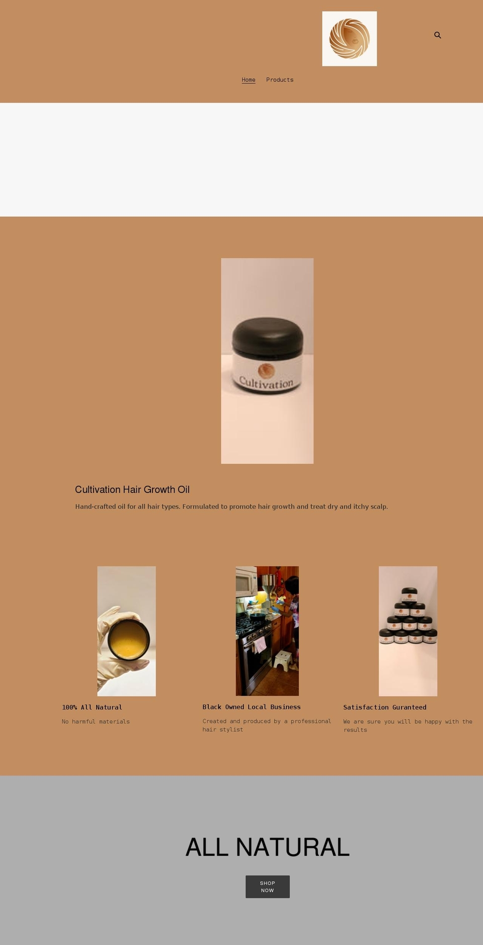 cultivationhairgrowth.com shopify website screenshot